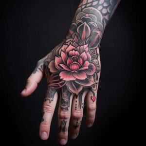 Colorful Hand Tattoos for Men