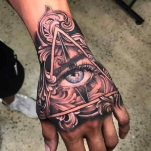 Illuminati Hand Tattoo Designs