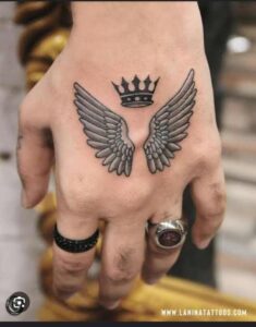 Trendy Male Hand Tattoo